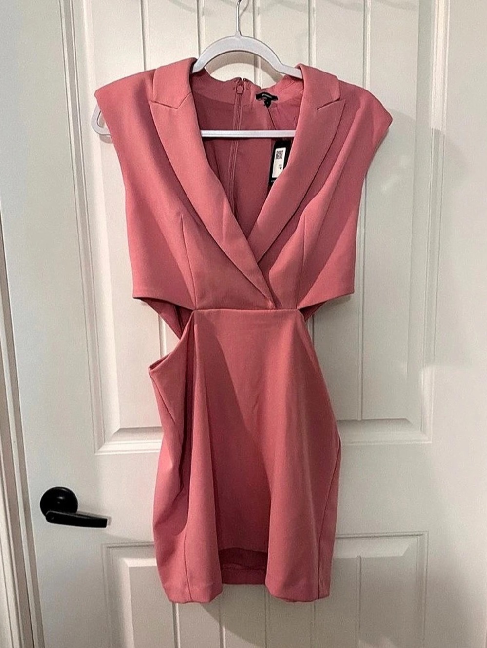 Express Cutout Mini Blazer Dress Pink